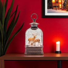 Load image into Gallery viewer, Plastic Deer Tabletop Sculpture With LED - Brown / White