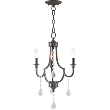 Load image into Gallery viewer, 22'' Three Light Dimmable Chandelier With Shades - Bronze