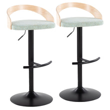 Load image into Gallery viewer, Grotto - Contemporary Adjustable Barstool With Swivel & Rounded T Footrest (Set of 2)