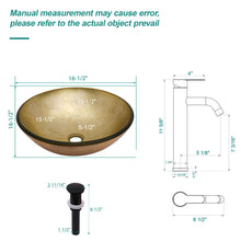 Load image into Gallery viewer, Vessel Sink With Faucet And Pop-Up Drain