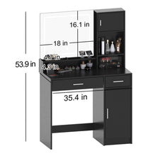 Load image into Gallery viewer, Wood Lighted Two Drawer Dresser - Black