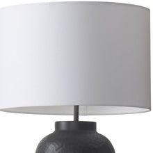 Load image into Gallery viewer, Novelty Table Lamp With Drum Shade - Black / White