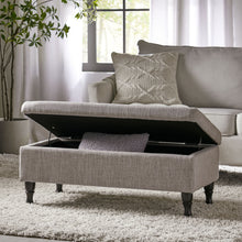Load image into Gallery viewer, Dean - Fabric Storage Wide Tufted Rectangle Ottoman - Gray