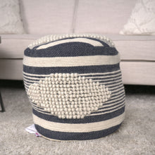 Load image into Gallery viewer, Diamond - Handcrafted Cylindrical Pouf