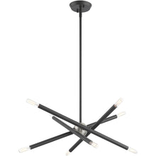 Load image into Gallery viewer, Eight Light Dimmable Chandelier With Shades - Gray