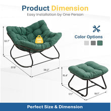 Load image into Gallery viewer, Egg Rocking Chair With Ottoman