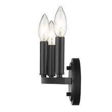 Load image into Gallery viewer, Three Light Wall Sconce - Matte Black
