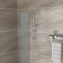Load image into Gallery viewer, Shower System With 5 Function Rain Hand Shower And Slide Bar Combo