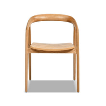Load image into Gallery viewer, Simeon - Scandinavian Sculpted Dining Chair - Warm Natural Brown