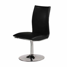 Load image into Gallery viewer, Upholstered Dining Side Chairs (Set of 2) - Black / Silver