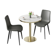 Load image into Gallery viewer, Round Bistro Table - Gold / White