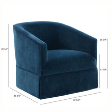Load image into Gallery viewer, Elm - Skirted Swivel Chair