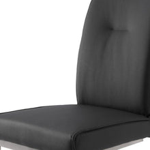 Load image into Gallery viewer, Dining Side Chairs Upholstered Faux Leather (Set of 2) - Gray / Silver