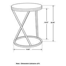 Load image into Gallery viewer, Balboa - Round Accent Side Table With Sculptural Base - White