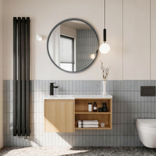 Load image into Gallery viewer, L-Shaped Wall Mounte Floating Bathroom Vanity With Integrated Sink