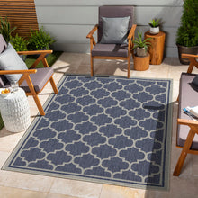 Load image into Gallery viewer, Sunshine - 5'3" X 7'3" Indoor, Outdoor Area Rug Polypropylene - Blue