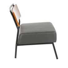 Load image into Gallery viewer, Fiji - Contemporary Chair - Gray / Walnut