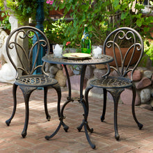 Load image into Gallery viewer, Thomas - 3 Pieces Cast Bistro Set - Black / Gold