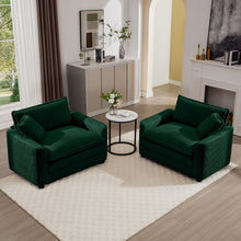 Load image into Gallery viewer, Modern Classic Fabric Single Chair Deep Seat Sofa With Pillow