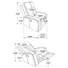 Load image into Gallery viewer, Forrest - Recliner Chair With Tufted Upholstery - Gray