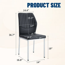 Load image into Gallery viewer, Luxury Simple High Resilience Dining Chair With Metal Legs