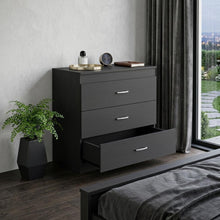 Load image into Gallery viewer, Three Drawer Dresser (737980) - Black