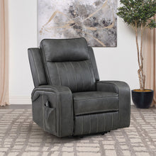 Load image into Gallery viewer, Mckinley - Upholstered Power Lift Recliner Chair With Remote Control - Gray