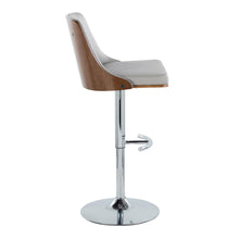 Load image into Gallery viewer, Gianna - Mid Century Modern Adjustable Barstool With Swivel With Rounded T Footrest (Set of 2)
