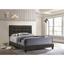 Load image into Gallery viewer, Tufted Full Panel Bed With Button Tufted Headboard, Platform Design - Charcoal