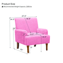 Load image into Gallery viewer, Accent Comfortable Upholstered Armchair For Living Room