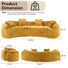 Load image into Gallery viewer, Curved Compressed Sofa, Nordic-Style Design For Living Room