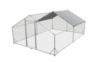 Load image into Gallery viewer, Large Metal Chicken Coop, Walk In Poultry Cage Hen Run House Rabbits Habitat Cage Spire Shaped Coop With Waterproof And Anti Ultraviolet Cover