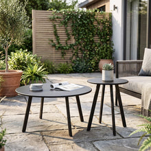 Load image into Gallery viewer, Round Nesting Coffee Table (Set of 2) - Black