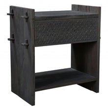 Load image into Gallery viewer, One Drawer Nightstand - Dark Gray