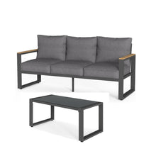 Load image into Gallery viewer, Modern Outdoor Sofa Set With Coffee Table