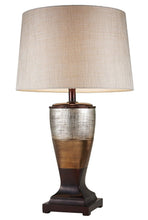 Load image into Gallery viewer, Exotic Wide Stripe Table Lamp - Brown And Gold
