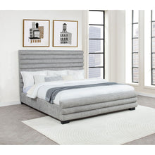 Load image into Gallery viewer, Fandango - Eastern Bed With Rolled Tufting - Gray