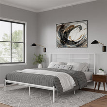 Load image into Gallery viewer, Praxis - King Bed With Simple Headboard - White