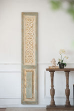 Load image into Gallery viewer, Large Wooden Rectangle Hanging Panel Decorative Wall Sculpture, Carved Wall Art - Beige