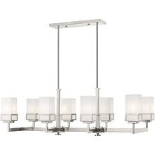 Load image into Gallery viewer, 20'' Eight Light Dimmable Chandelier With Shades - Nickel