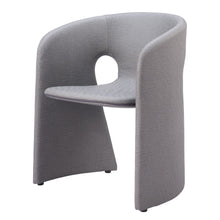 Load image into Gallery viewer, Upholstered In Faux Leather Dining Chair With Arms - Gray