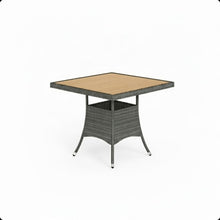 Load image into Gallery viewer, All-Weather Square Rattan Patio Dining Table