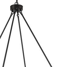 Load image into Gallery viewer, 40'' Candle Style Multi Light Metal Dimmable Chandelier - Black / Gold