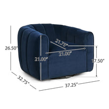 Load image into Gallery viewer, Serenizia - Upholstered Swivel Chair With Channel Tufted
