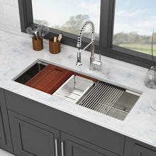 Load image into Gallery viewer, Undermount Workstation Kitchen Sink Stainless Steel Single Bowl