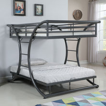 Load image into Gallery viewer, Weston - Bunk Bed Full Over Full - Gunmetal