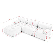 Load image into Gallery viewer, Modular Sectional Sofa, Button Tufted Design With Diy L-Shaped Layout, Reversible Ottoman