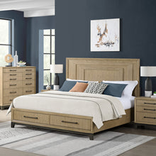 Load image into Gallery viewer, King Panel Bed - Brown