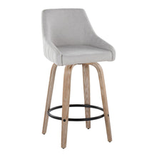 Load image into Gallery viewer, Hannah - Transitional Fixed Height Counter Stool With Swivel With Round Footrest (Set of 2)