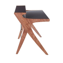 Load image into Gallery viewer, Archer - Contemporary Desk - Walnut / Gray